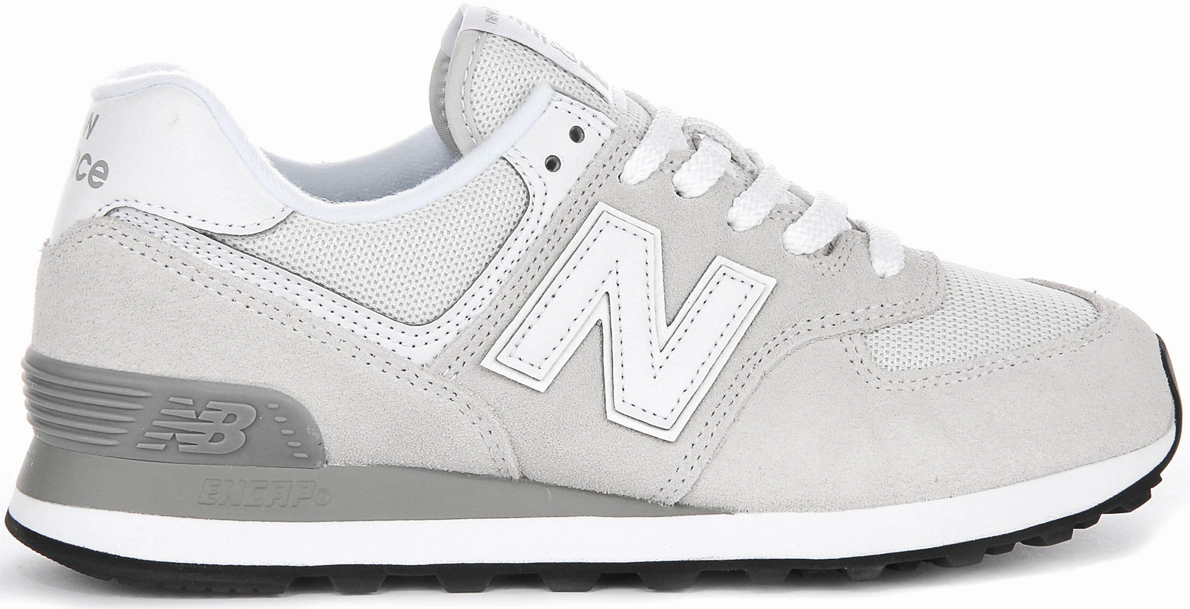 New Balance WL574 EVW In Grey White For Women Shoes New Balance