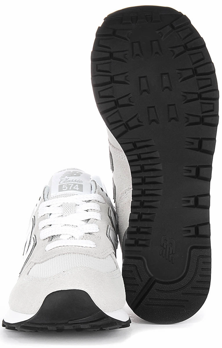 New Balance WL574 EVW In Grey White For Women Shoes New Balance