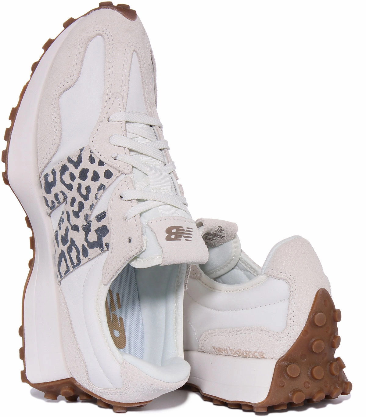 New Balance WS 327 PJ In White Leopard For Women Shoes New Balance