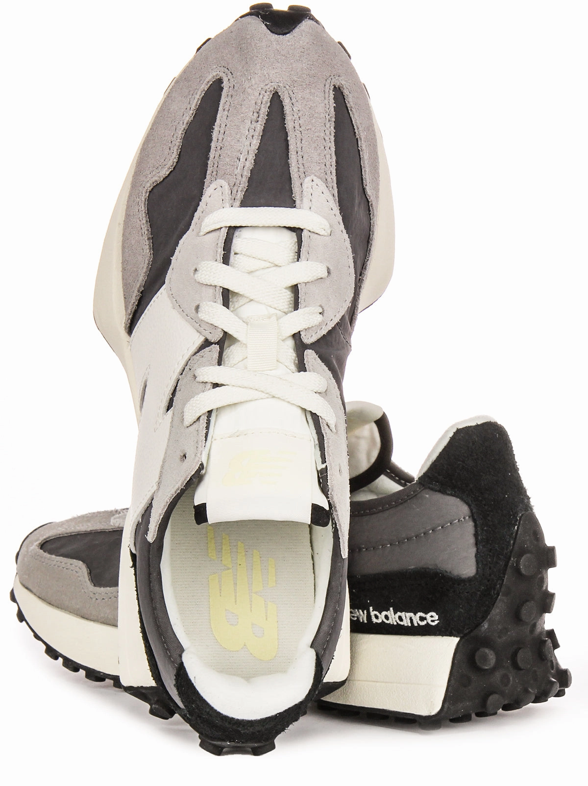 New Balance WS 327Pl In Black Grey Shoes New Balance