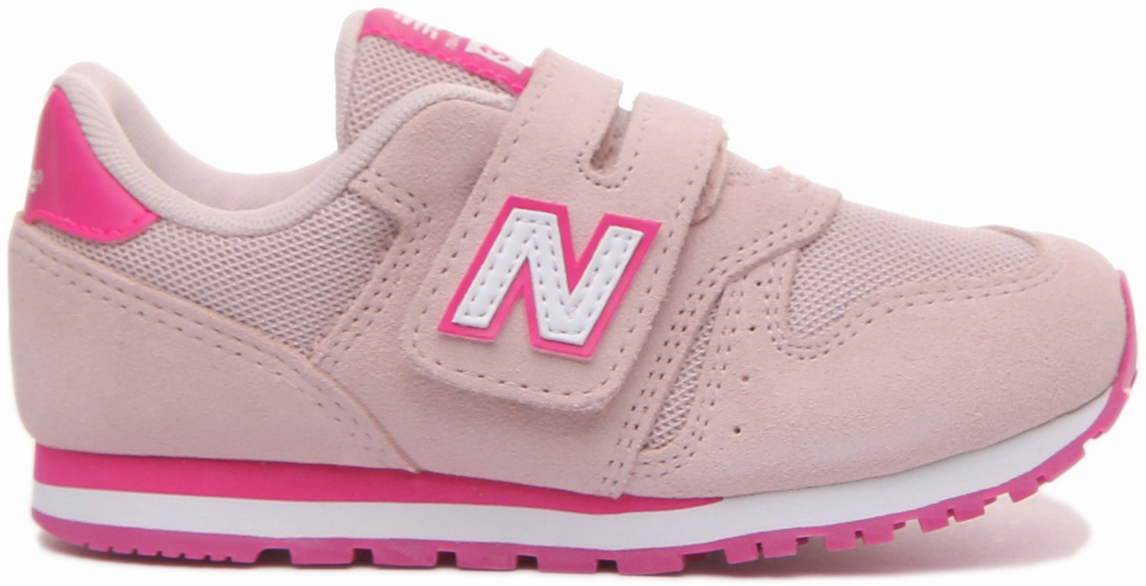 New Balance YV373SPW Velcro Trainers in Pink For Kids Shoes New Balance