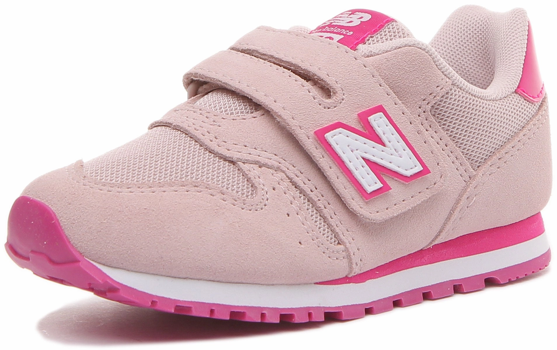 New Balance YV373SPW Velcro Trainers in Pink For Kids Shoes New Balance