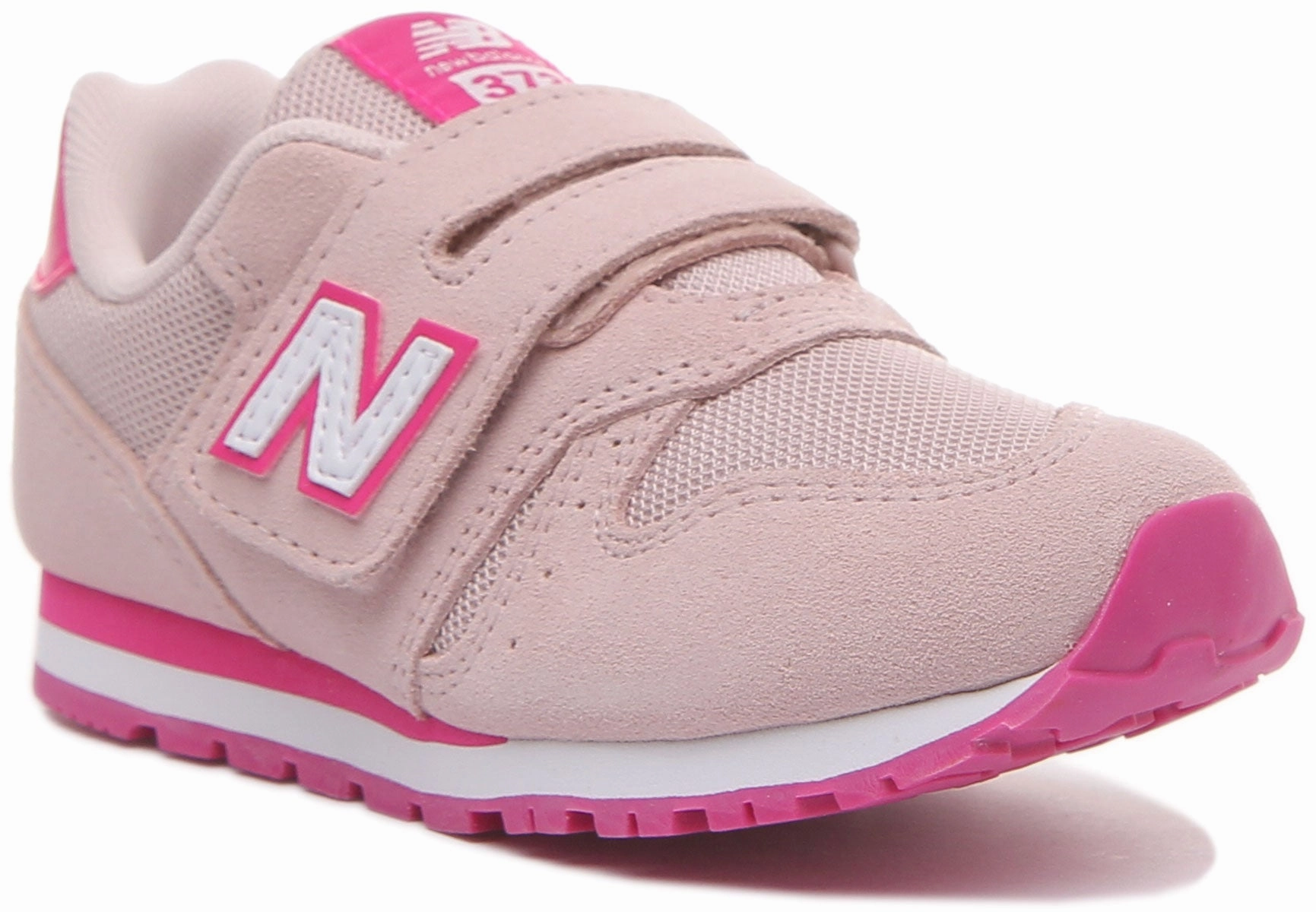 New Balance YV373SPW Velcro Trainers in Pink For Kids Shoes New Balance