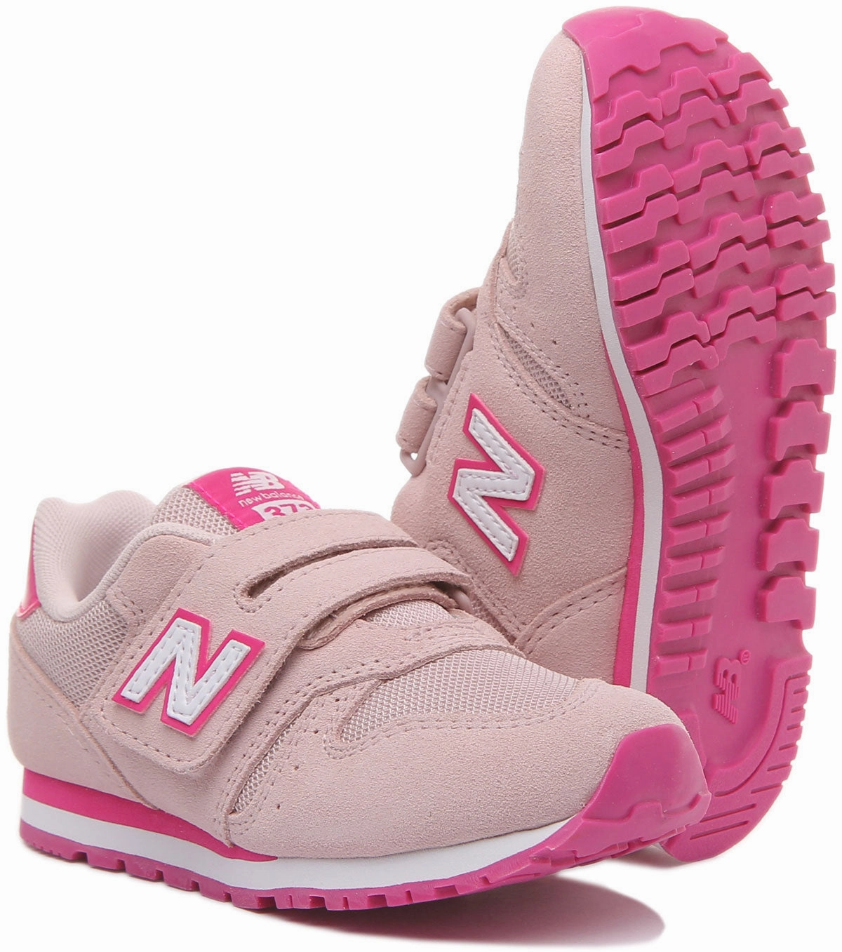 New Balance YV373SPW Velcro Trainers in Pink For Kids Shoes New Balance
