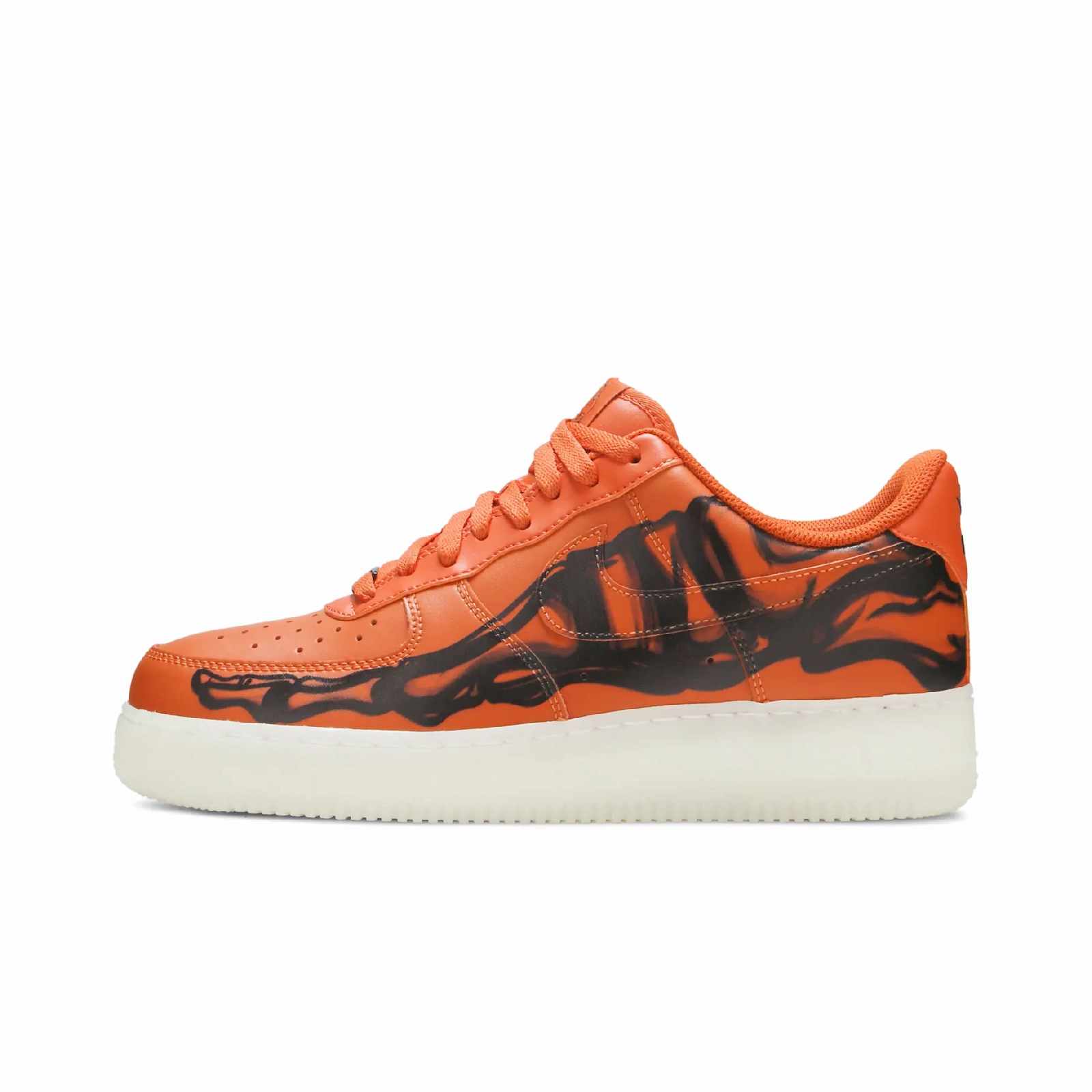 Nike Air Force 1 Low 07 QS Orange Skeleton Halloween