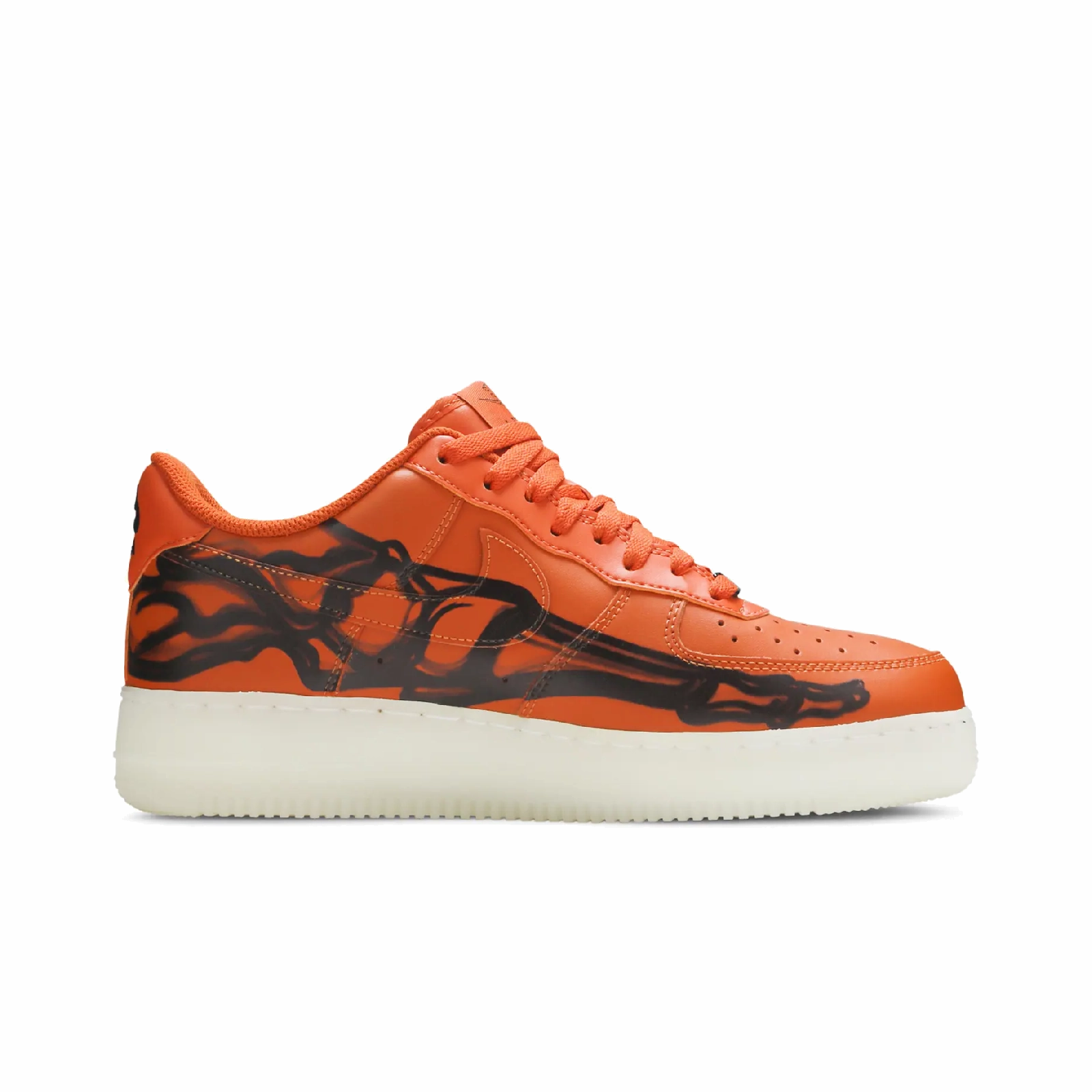 Nike Air Force 1 Low 07 QS Orange Skeleton Halloween