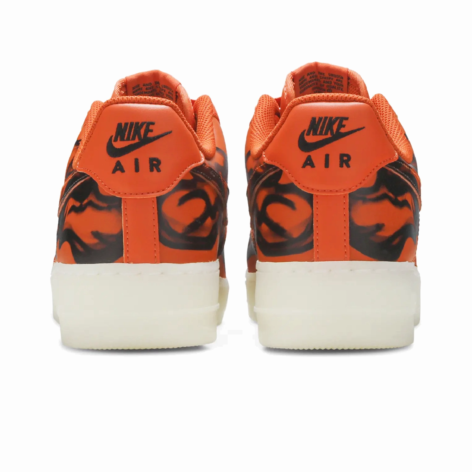 Nike Air Force 1 Low 07 QS Orange Skeleton Halloween