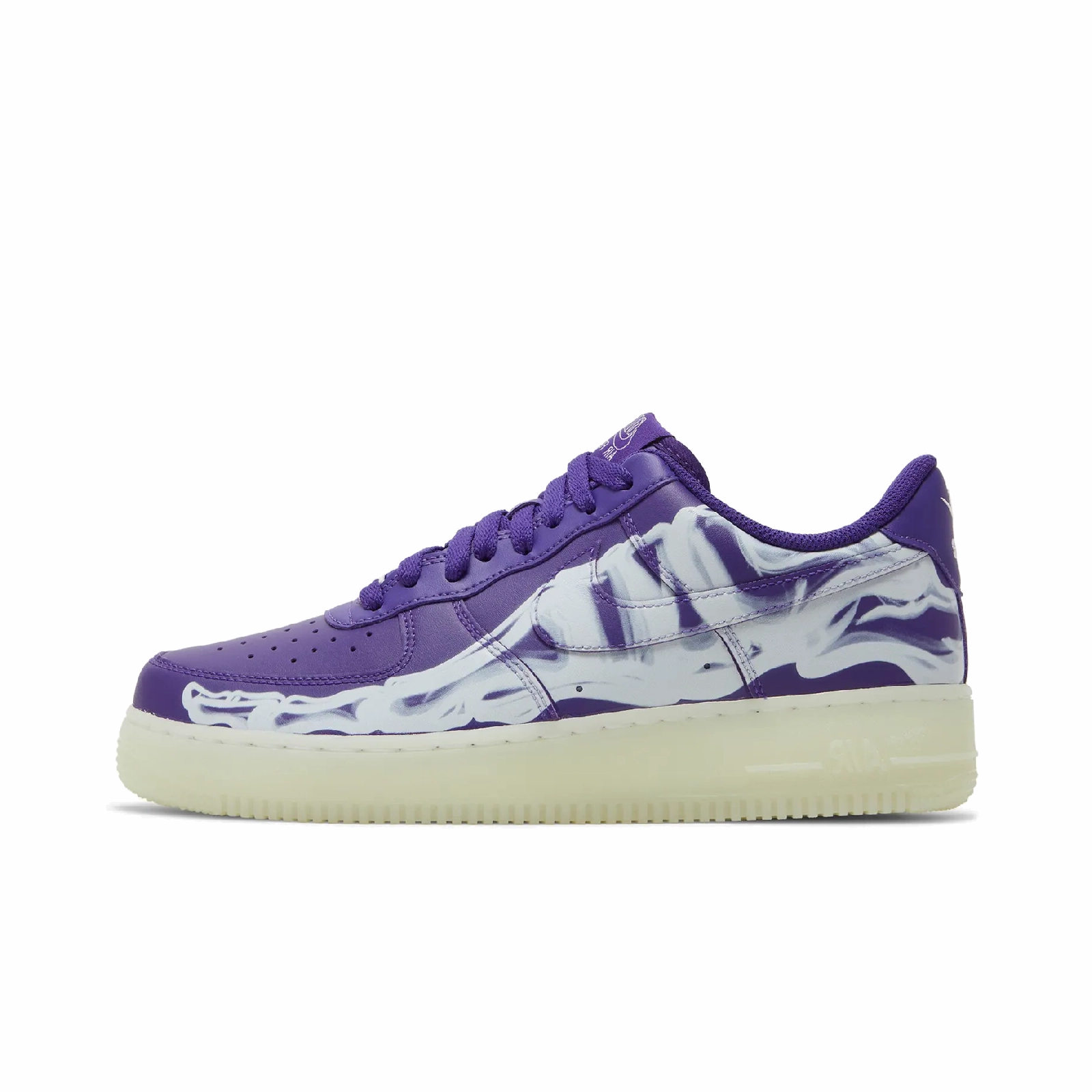 Nike Air Force 1 Low 07 QS Purple Skeleton Halloween