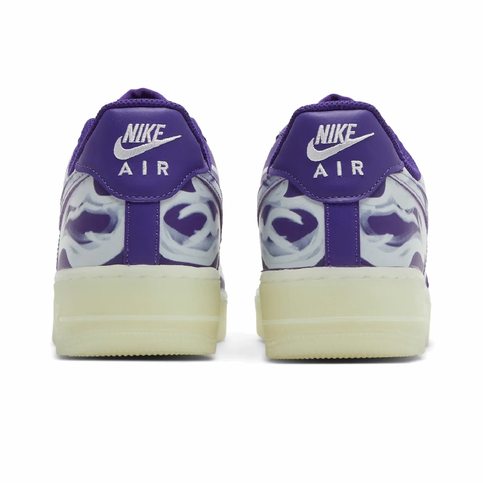 Nike Air Force 1 Low 07 QS Purple Skeleton Halloween