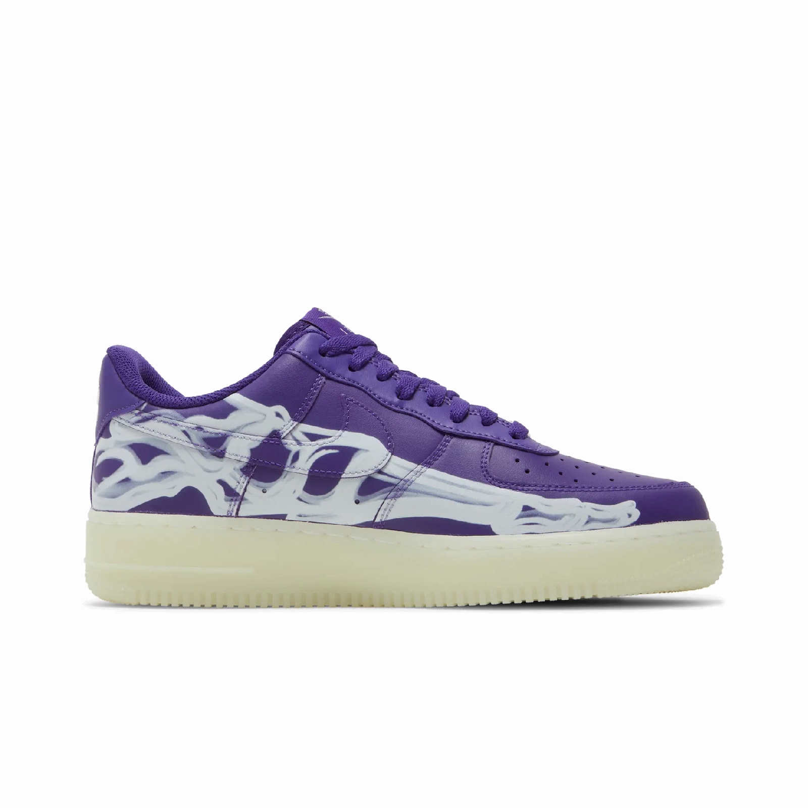Nike Air Force 1 Low 07 QS Purple Skeleton Halloween