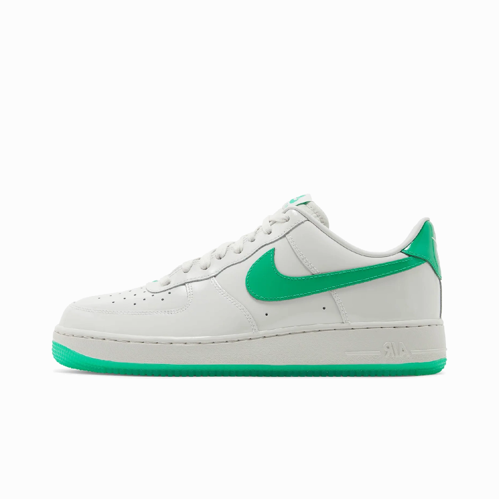 Nike Air Force 1 Low '07 Patent Platinum Tint Stadium Green