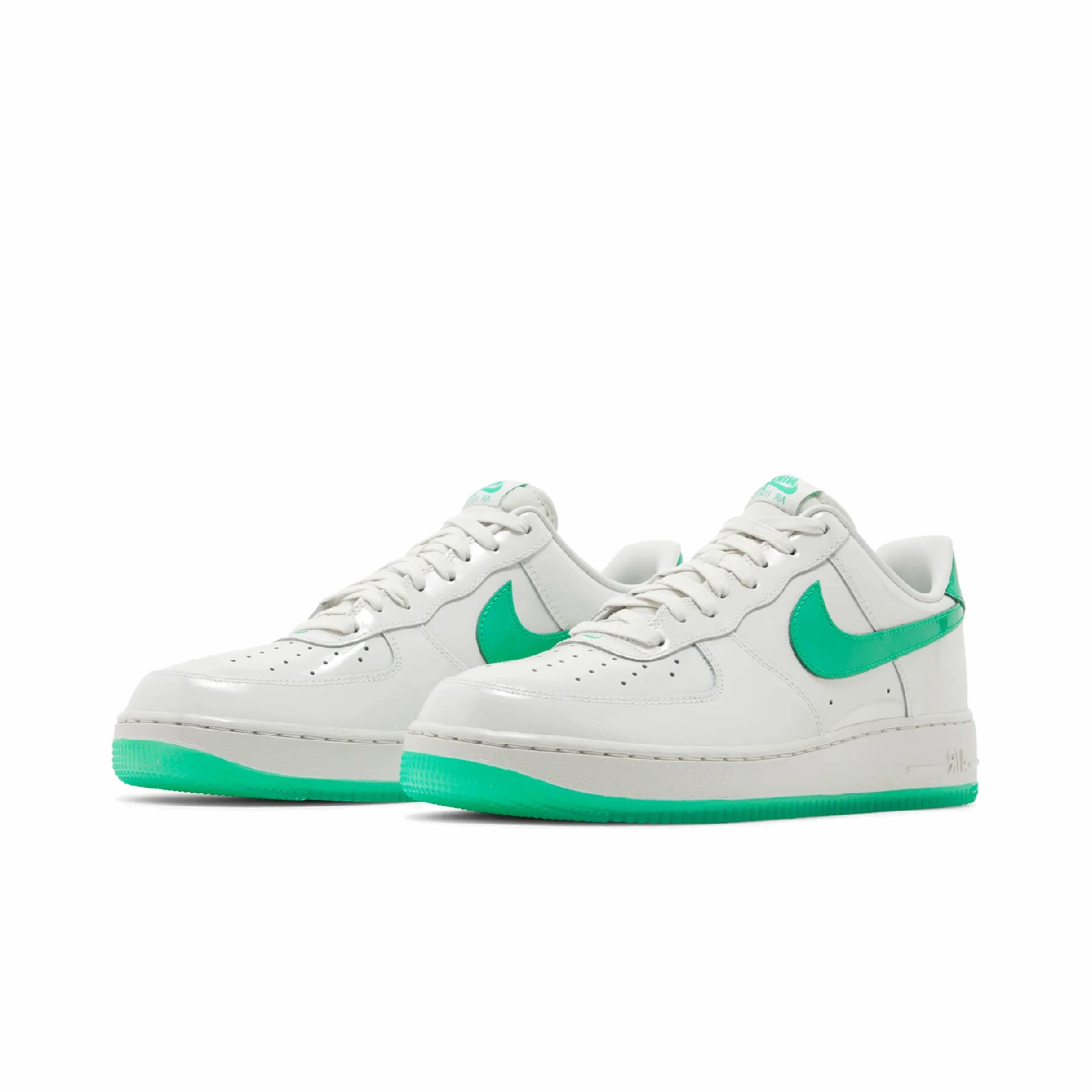 Nike Air Force 1 Low '07 Patent Platinum Tint Stadium Green