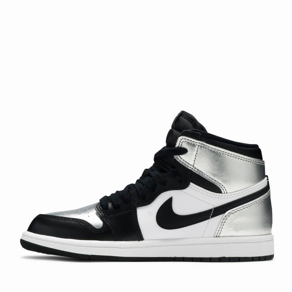 NIKE AIR JORDAN1 HIGH SILVER TOE PRESCHOOL -