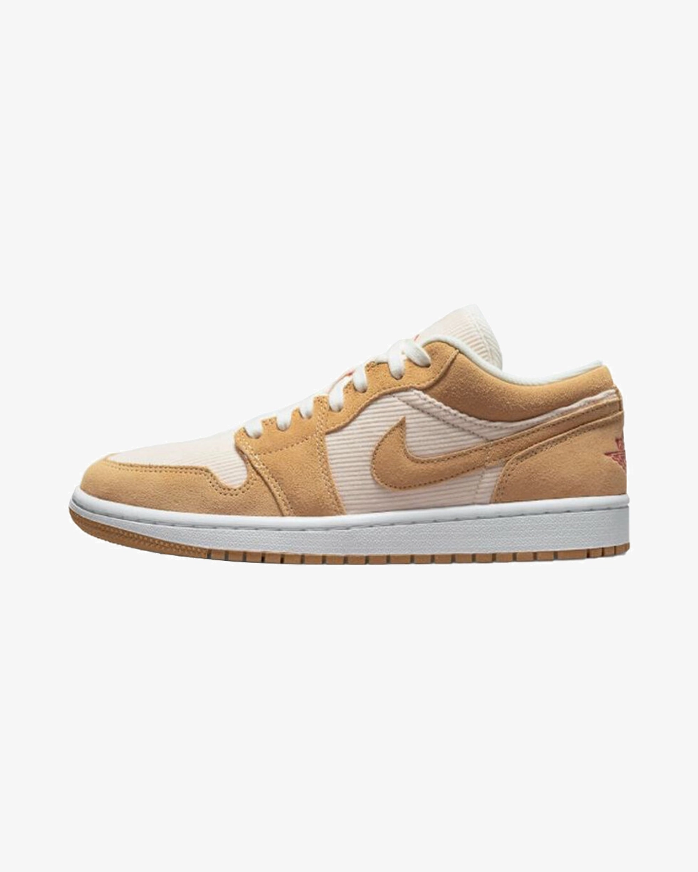 NIKE AIR JORDAN1 LOW CORDUROY SUEDE TWINE ORANGE QUARTZ