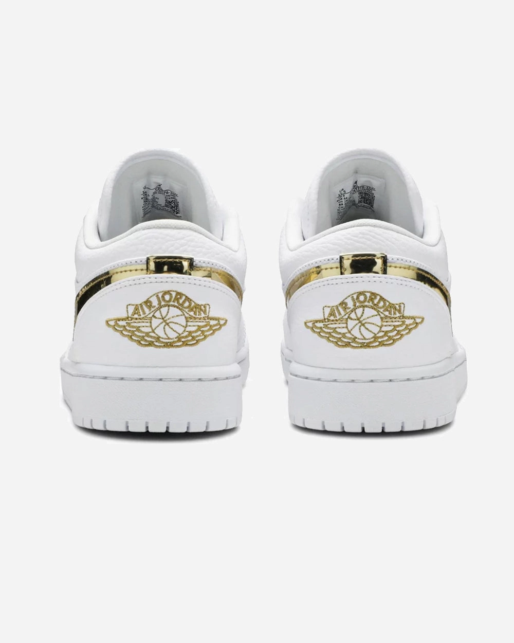 NIKE AIR JORDAN1 LOW WMNS WHITE METALLIC GOLD (NEW)