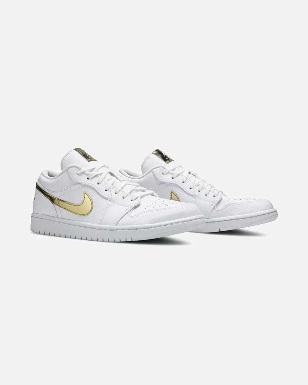 NIKE AIR JORDAN1 LOW WMNS WHITE METALLIC GOLD (NEW)