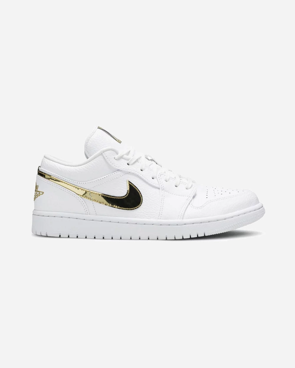 NIKE AIR JORDAN1 LOW WMNS WHITE METALLIC GOLD (NEW)