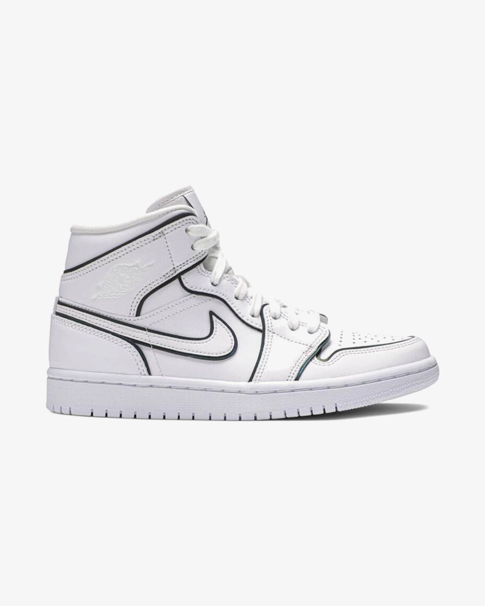 NIKE AIR JORDAN1 MID SE WMNS IRIDESCENT REFLECTIVE WHITE