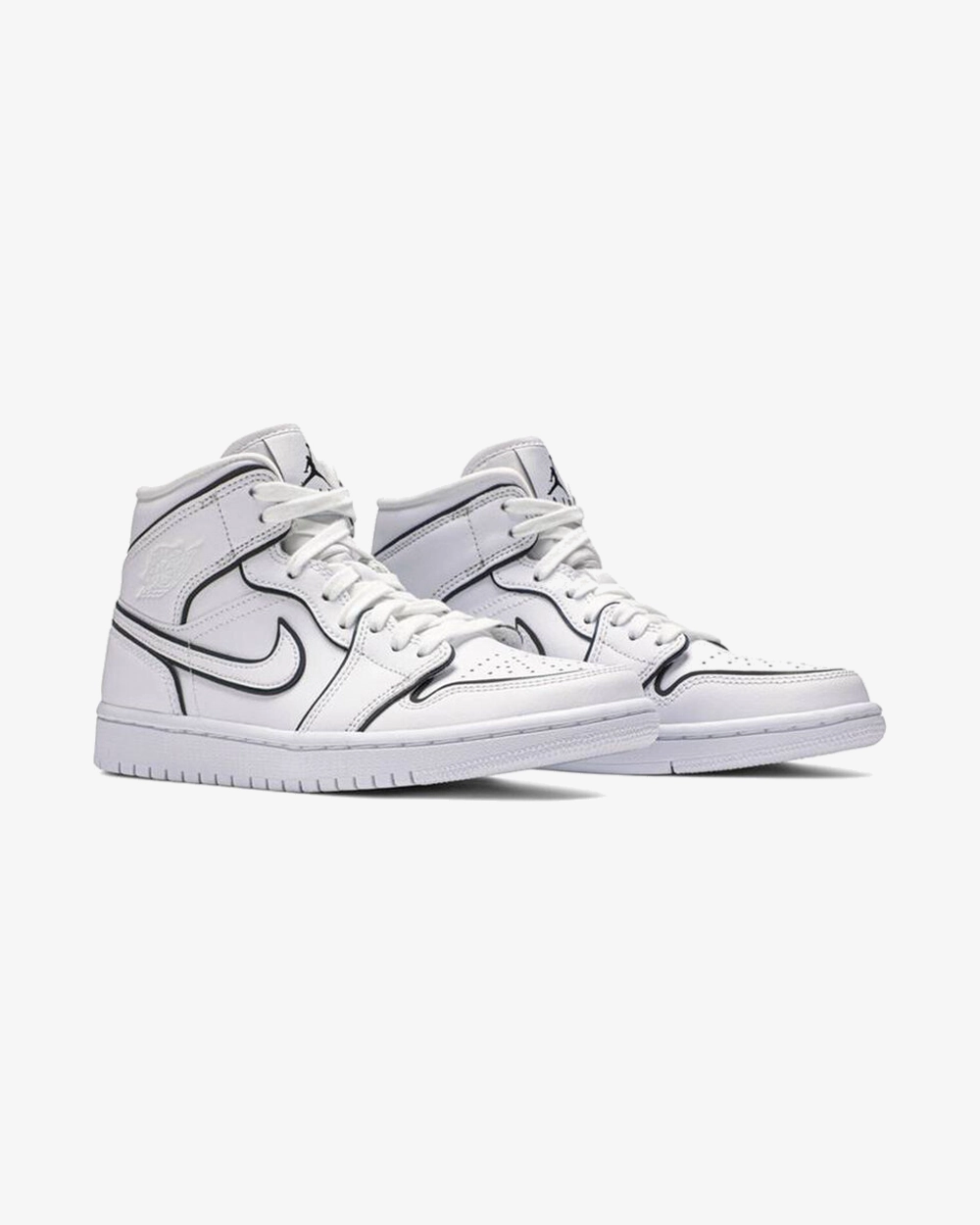 NIKE AIR JORDAN1 MID SE WMNS IRIDESCENT REFLECTIVE WHITE