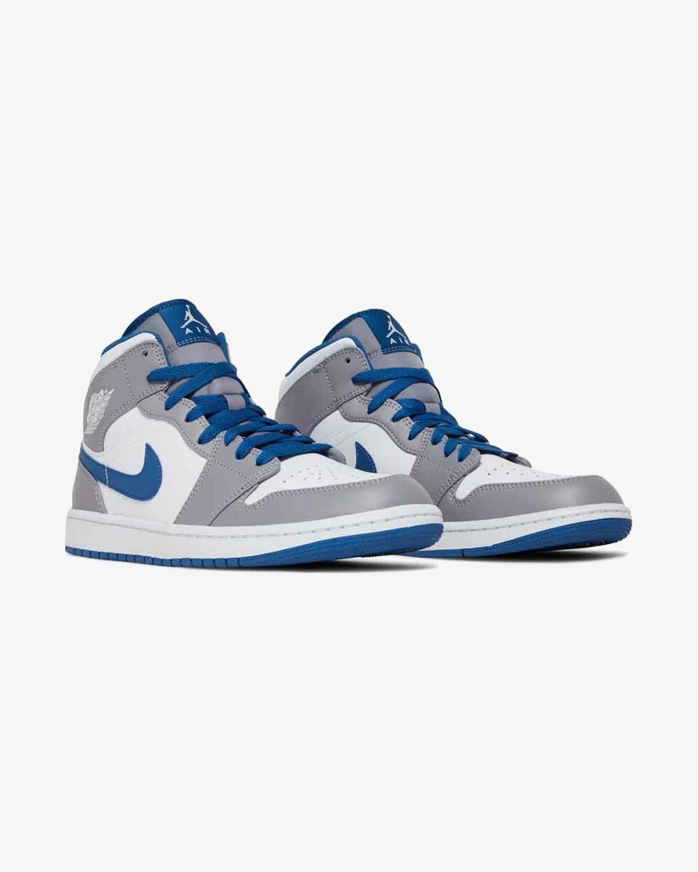 NIKE AIR JORDAN1 MID TRUE BLUE CEMENT