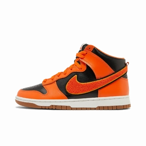 Nike Dunk High Retro Chenille Swoosh Safety Orange