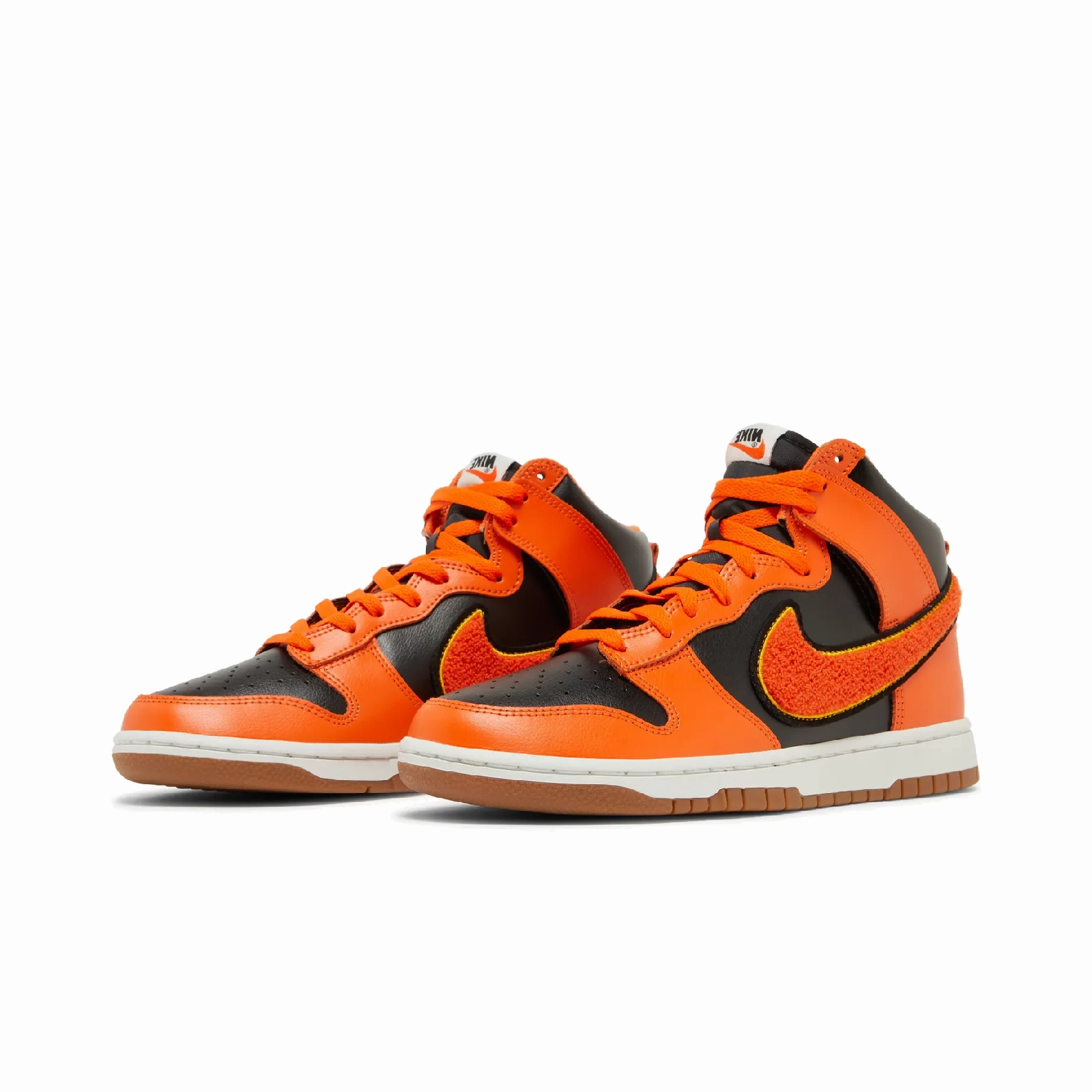 Nike Dunk High Retro Chenille Swoosh Safety Orange