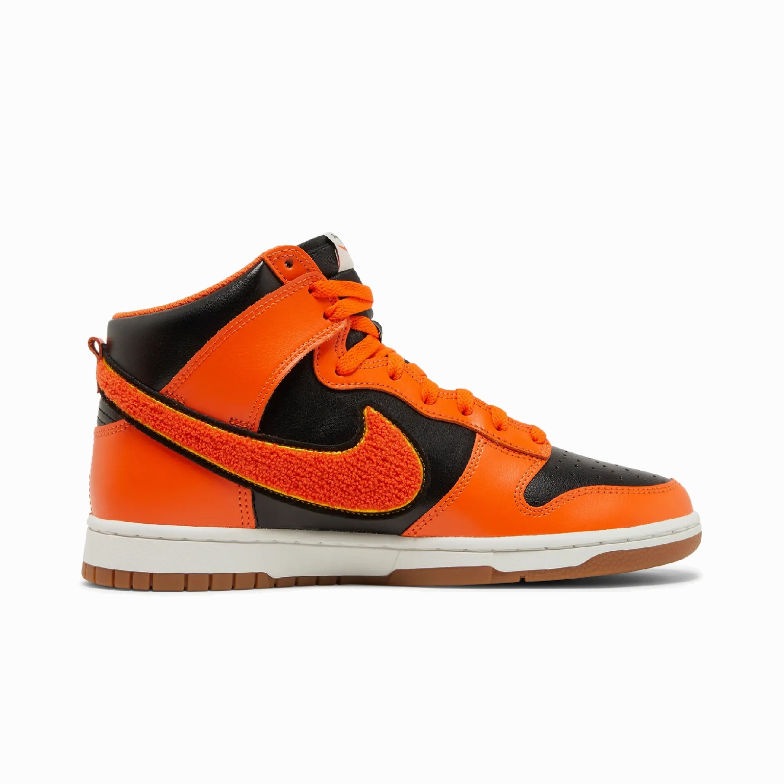 Nike Dunk High Retro Chenille Swoosh Safety Orange