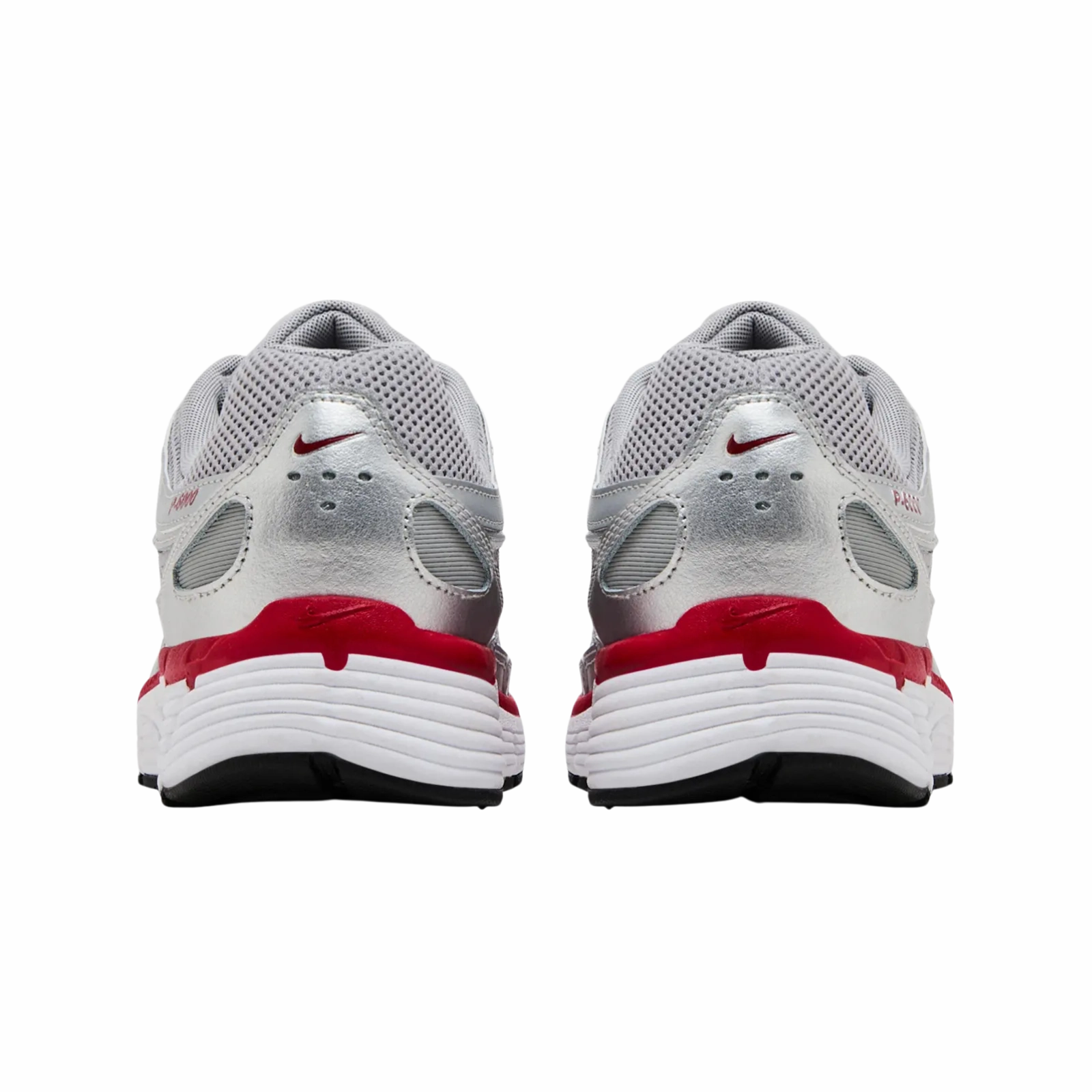Nike P-6000 Metallic Silver Gym Red