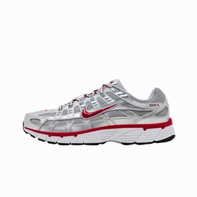 Nike P-6000 Metallic Silver Gym Red