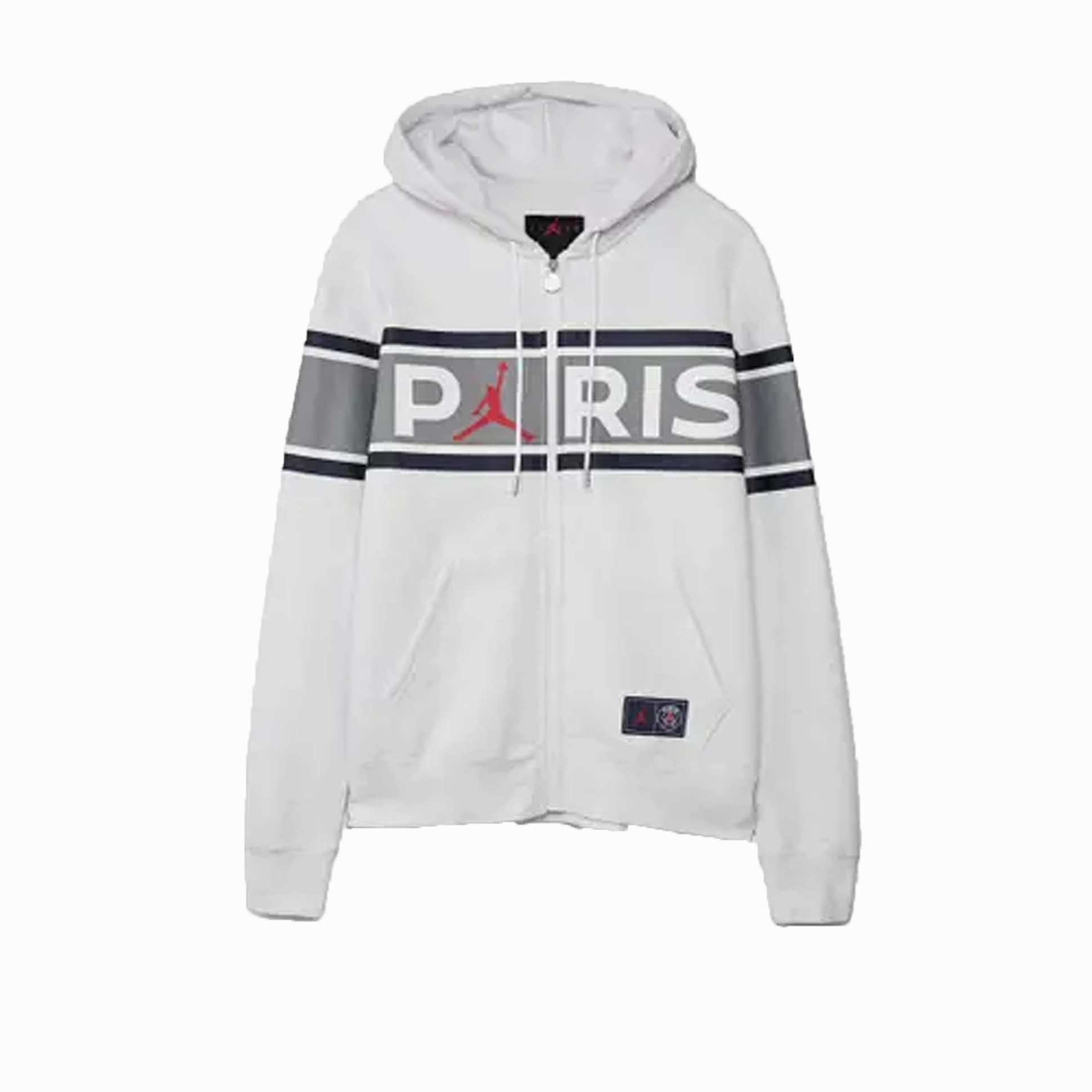 Nike Paris Saint-Germain Full-Zip Fleece Hoodie White