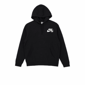 Nike SB Icon Pullover Skate Hoodie Black
