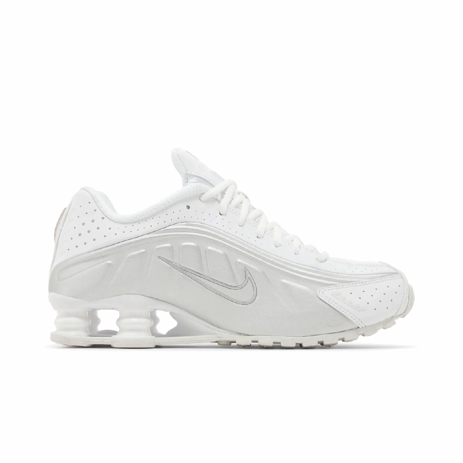 Nike Shox R4 White Metallic Silver (Women's)