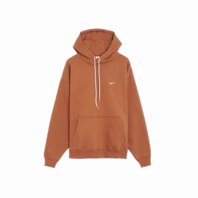 Nike Solo Swoosh Fleece Hoodie Brown