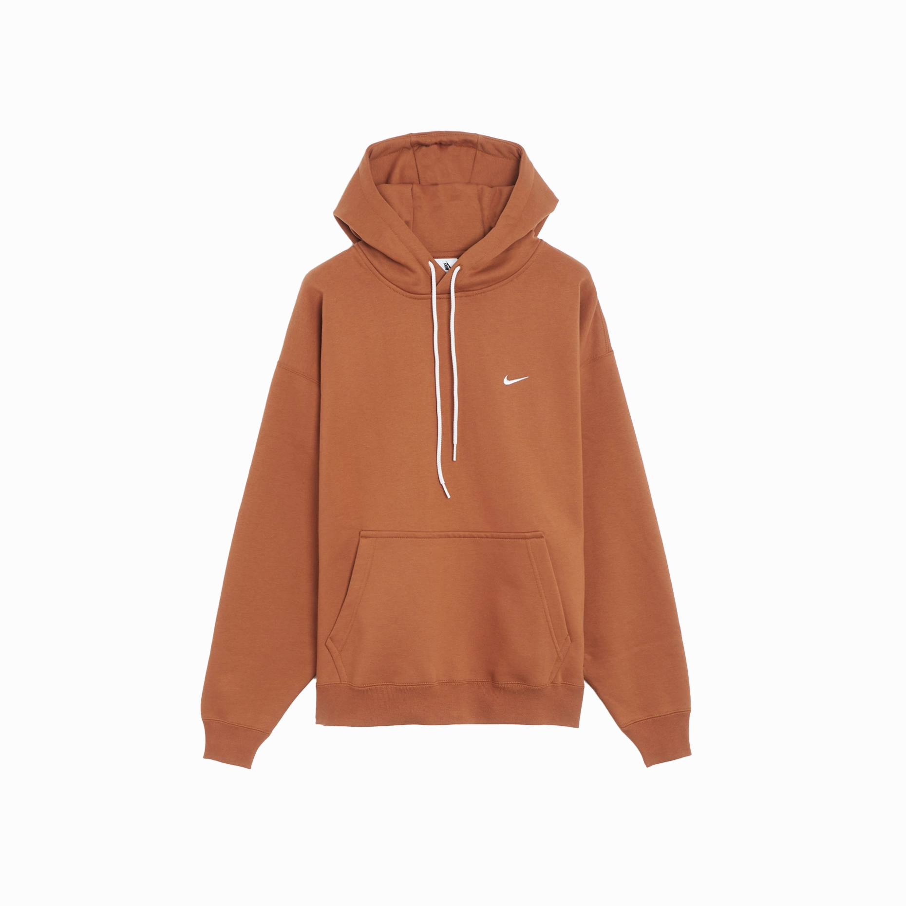 Nike Solo Swoosh Fleece Hoodie Brown