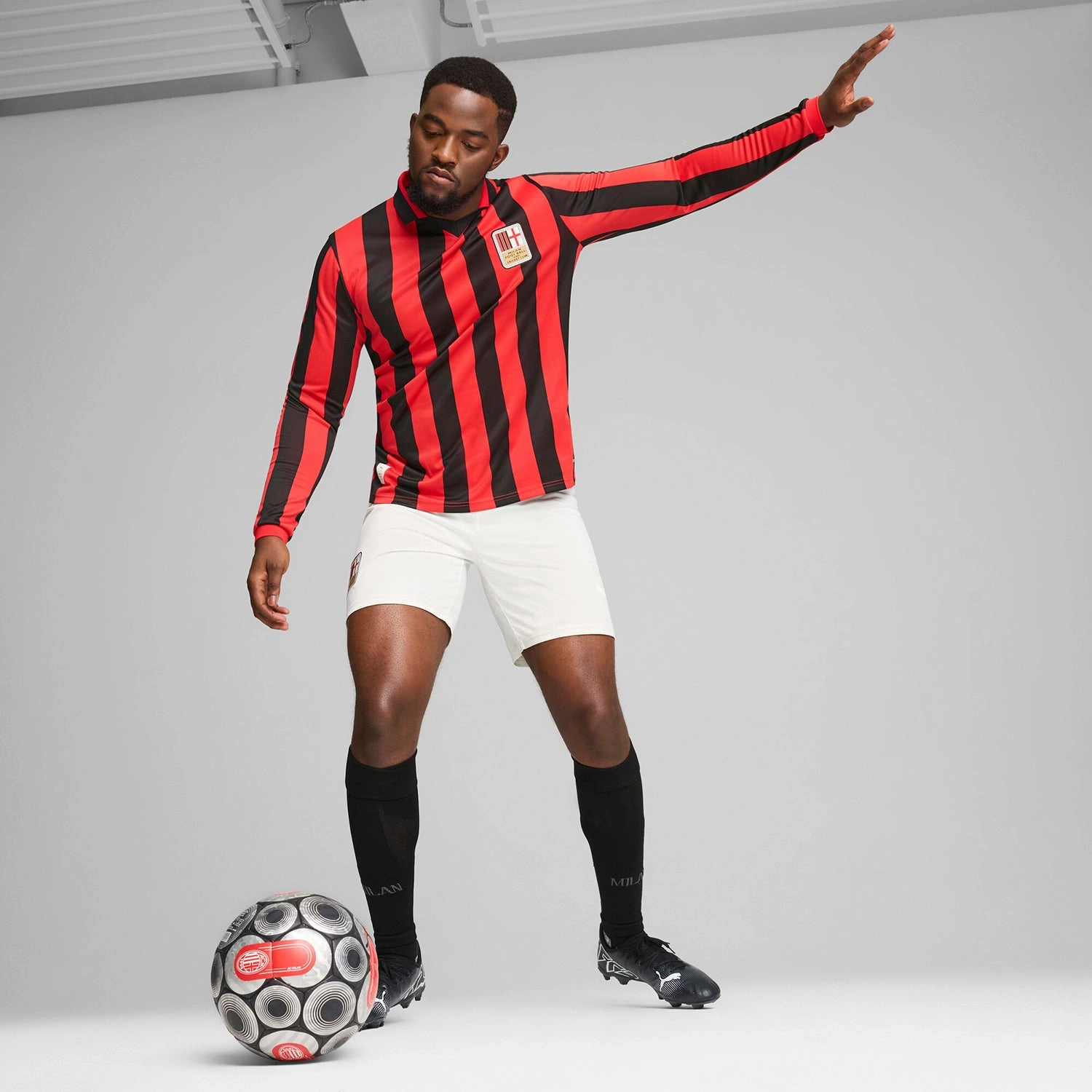 puma AC Milan 125th LS Authentic Jersey - Mens