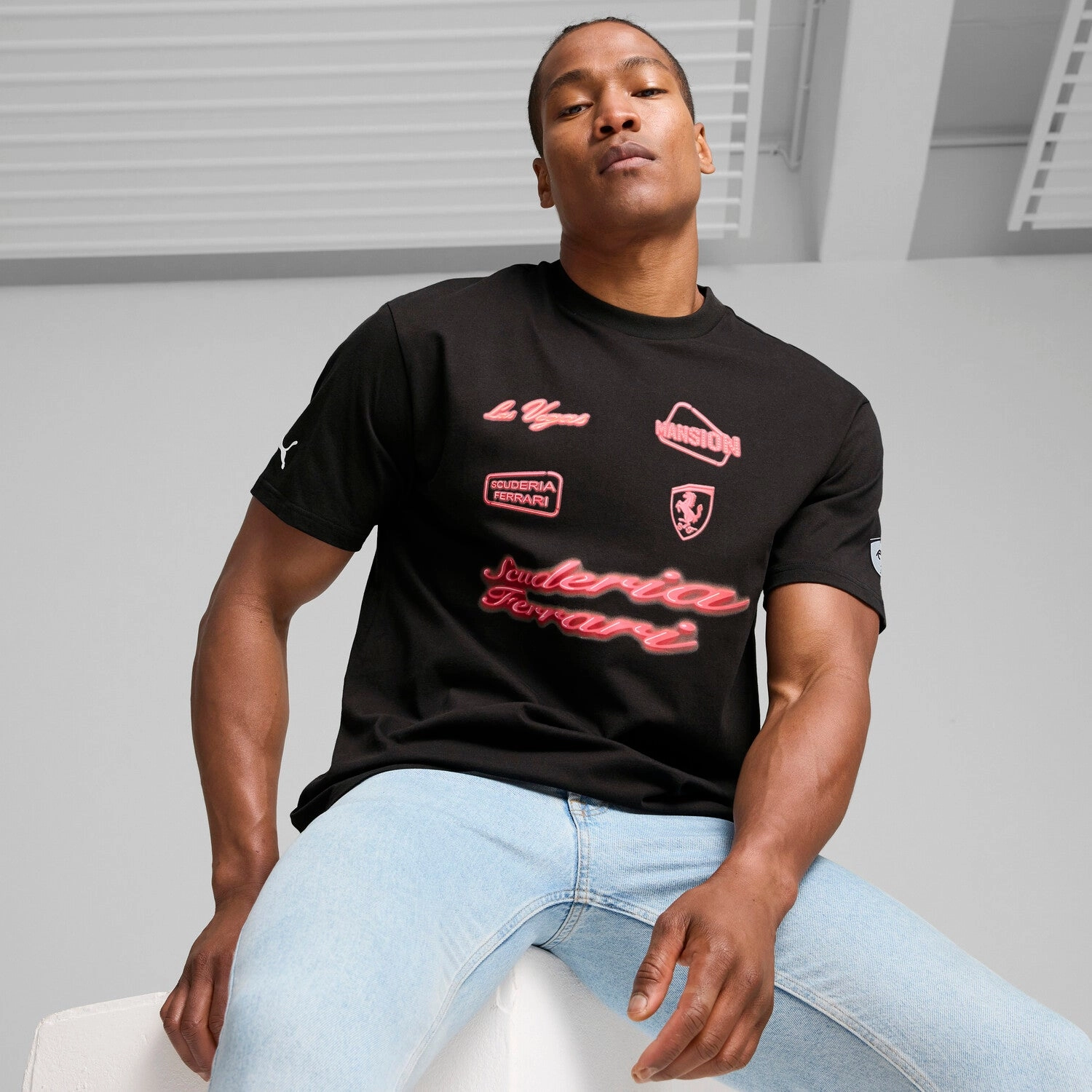 puma Ferrari Neon Energy Tee - Mens