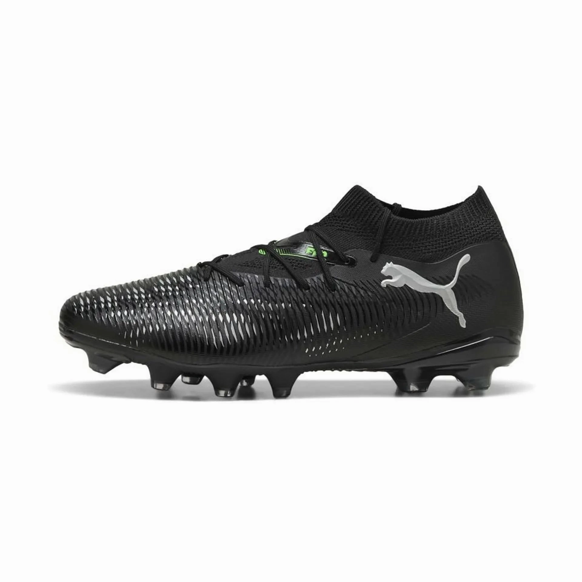 Puma Future 8 Match Firm Ground/ All Ground FG/AG Soccer Cleat - Puma Black/ Cool Light Gray