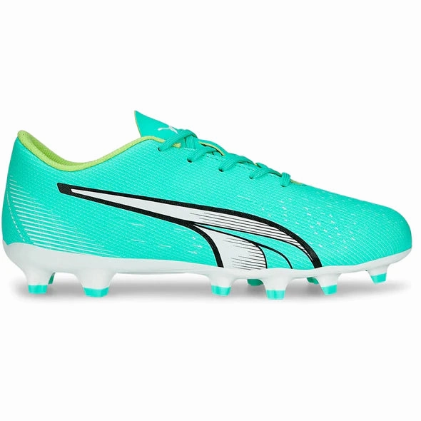 Puma Junior Ultra Play FG Firm Ground Shoes - Peppermint-white-fast yellow