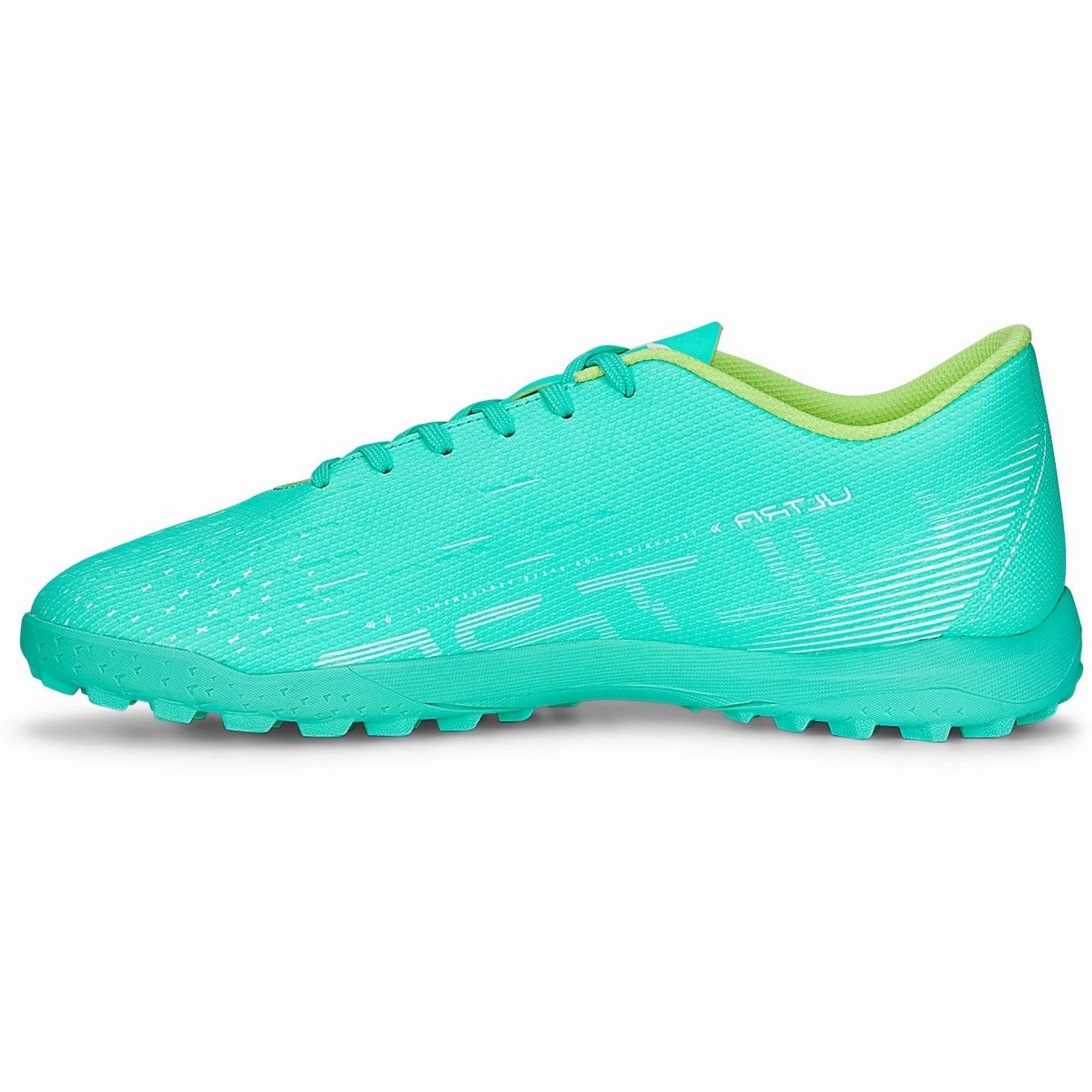 Puma Junior Ultra Play Turf Shoes - Peppermint-white-fast yellow