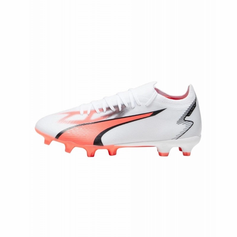 Puma Ultra Match FG Firm Ground Soccer Shoes - White/ Puma Black Fire