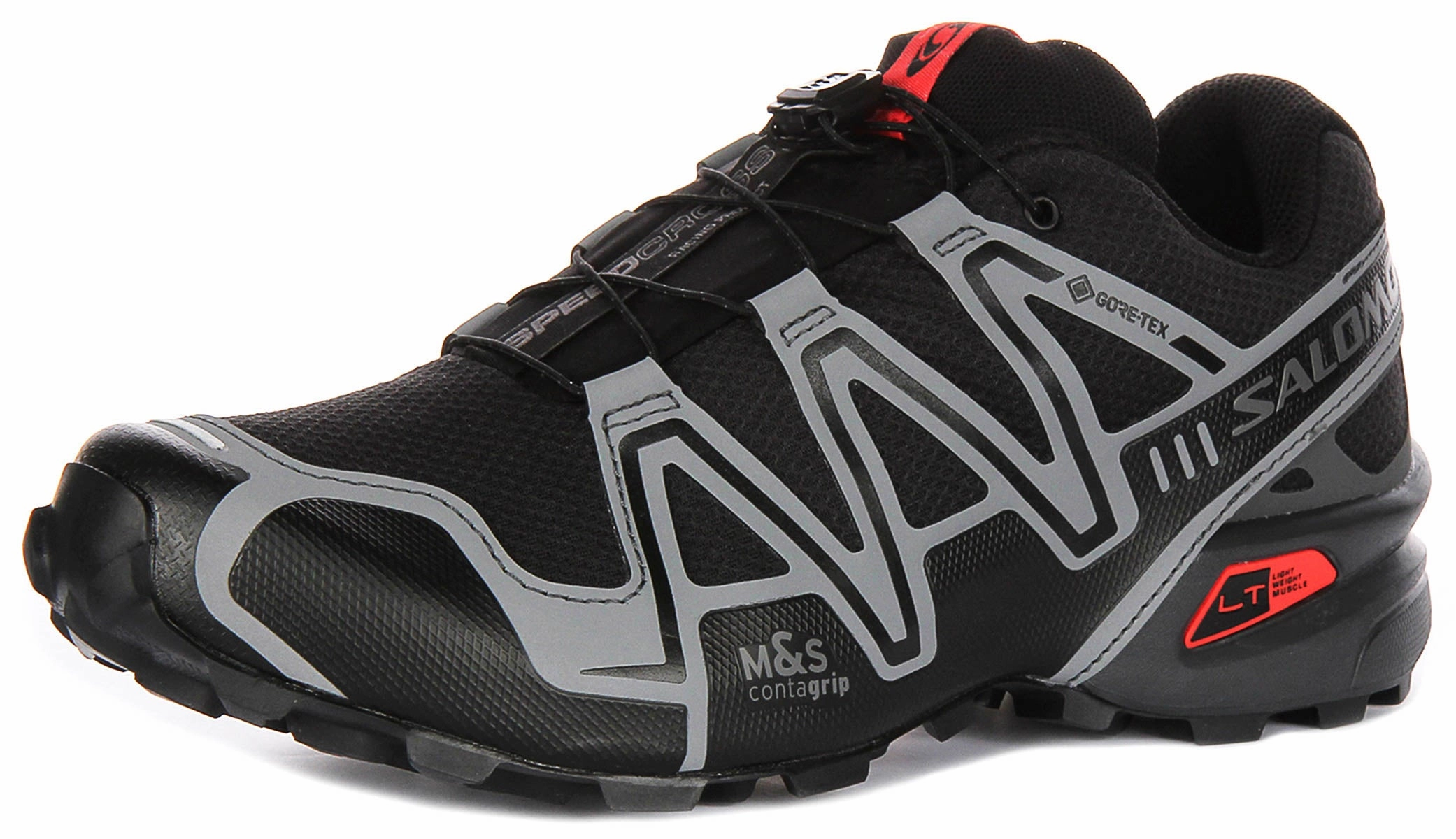 Salomon Speedcross 3 Gortex In Black Red Shoes Salomon
