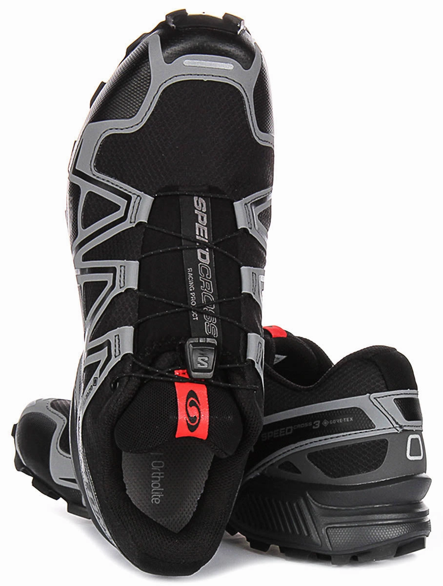 Salomon Speedcross 3 Gortex In Black Red Shoes Salomon