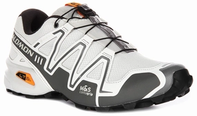 Salomon Speedcross 3 Gortex In White Grey Shoes Salomon