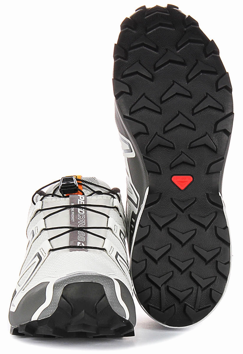 Salomon Speedcross 3 Gortex In White Grey Shoes Salomon