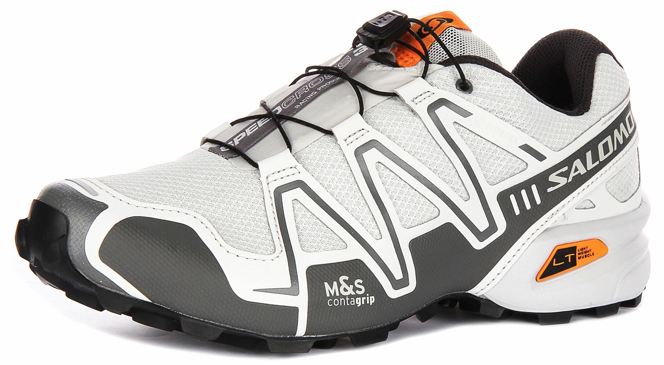 Salomon Speedcross 3 Gortex In White Grey Shoes Salomon