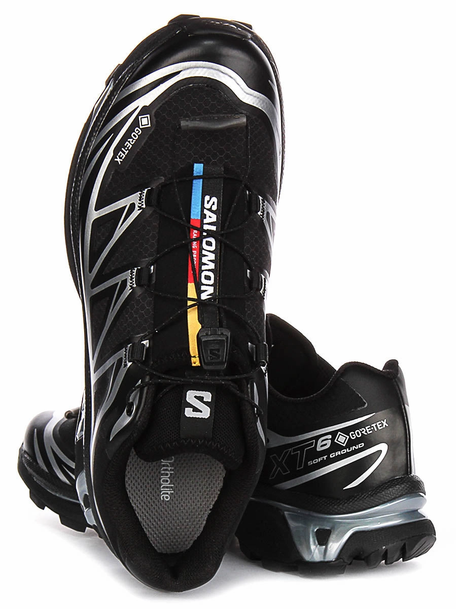 Salomon XT 6 Gortex In Black Silver Shoes Salomon