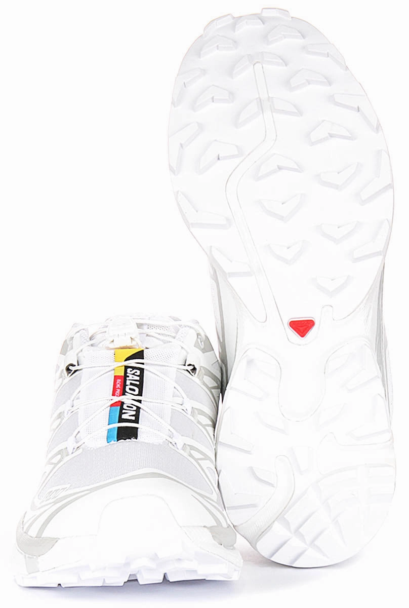 Salomon XT 6 In White Grey Shoes Salomon