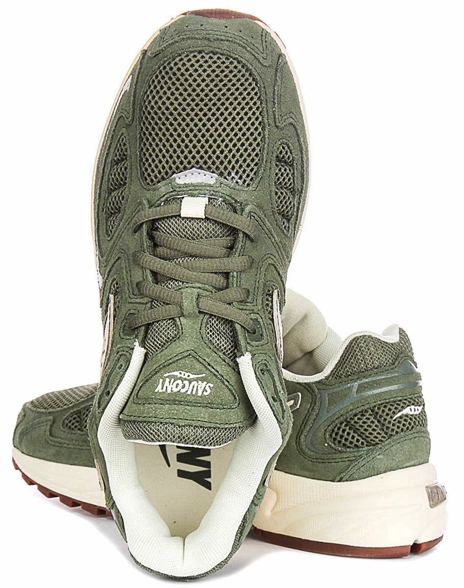 Saucony Grind Jazz 9 In Olive White Shoes Saucony