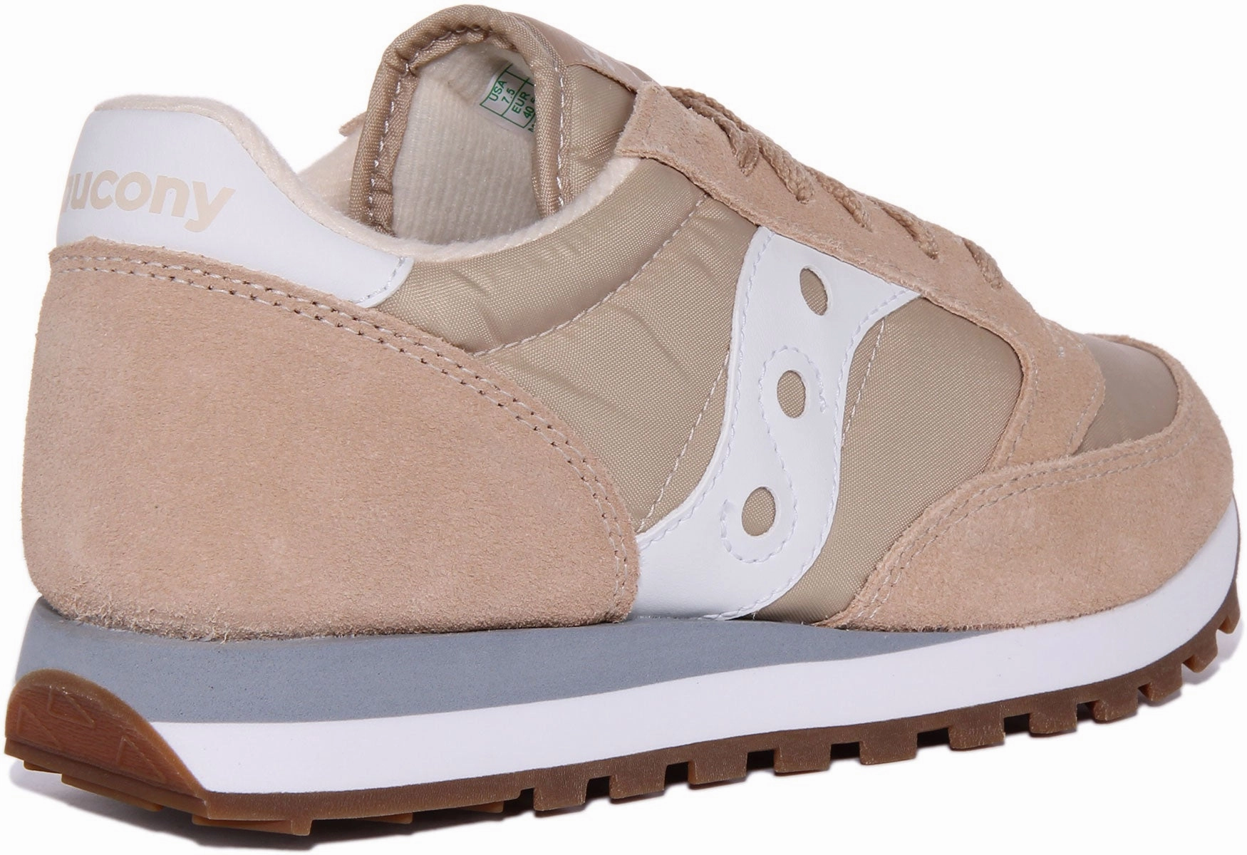 Saucony Jazz Original In White Beige For Men Shoes Saucony