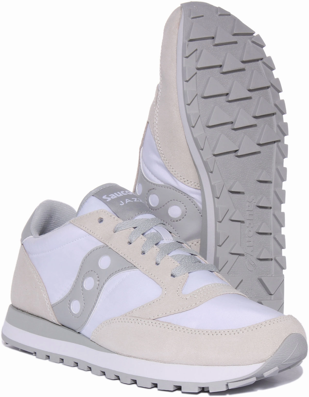 Saucony Jazz Original In White Grey For Men Shoes Saucony